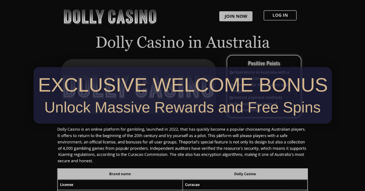 Dolly Casino welcome bonus